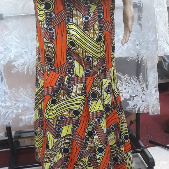 Womens African two-Piece Dress - Picture 2 of 2